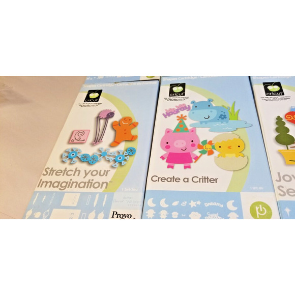 Cricut Cartridge Lot Of 8 /Critter/Paper Doll/Beach/Joy of the Season/Garden + - Picture 5 of 6